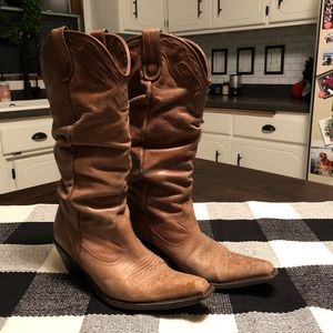 Slouchy Steve Madden Cowboy Boots